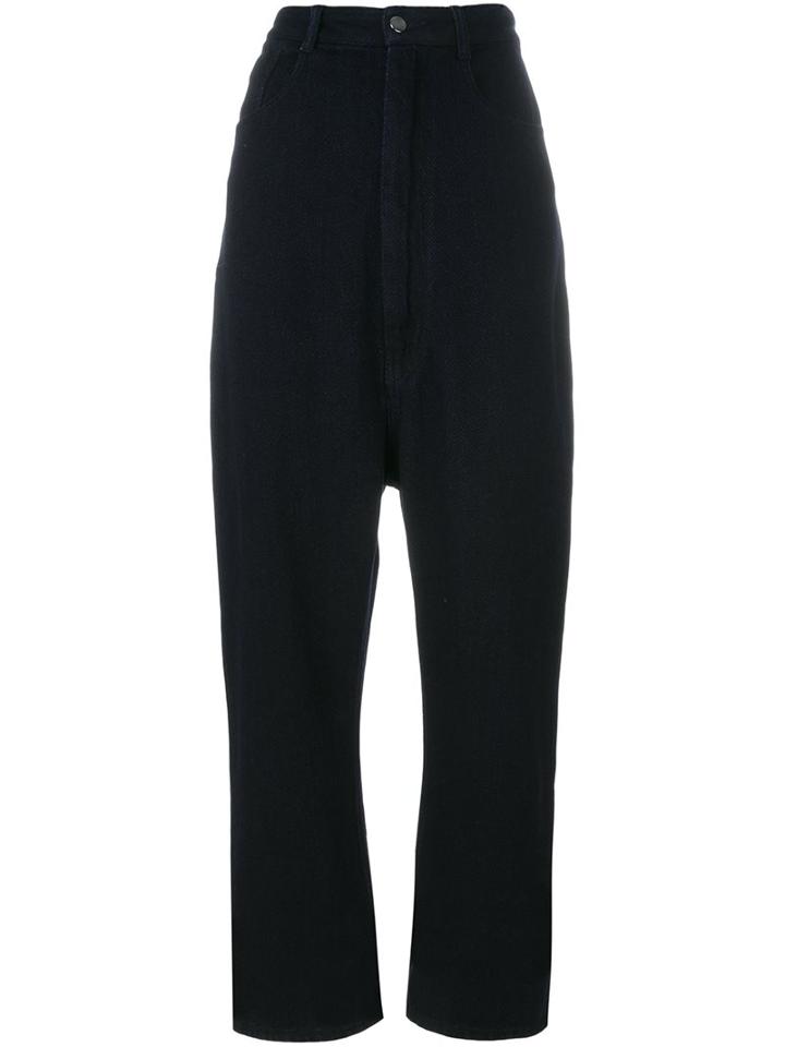 Mm6 Maison Margiela Five-pocket Trousers, Women's, Size: 40, Blue, Cotton