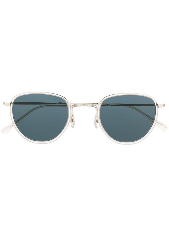 Garrett Leight Round Tinted Sunglasses - Silver