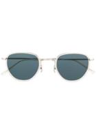 Garrett Leight Round Tinted Sunglasses - Silver