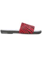 Haider Ackermann Zebra Pattern Sandals - Red
