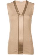 Brunello Cucinelli V-neck Blouse - Brown