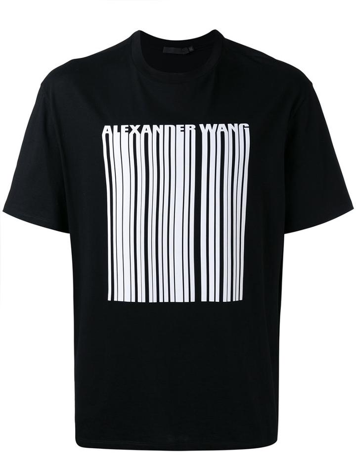 Alexander Wang - Barcode Print T-shirt - Men - Cotton - 48, Black, Cotton