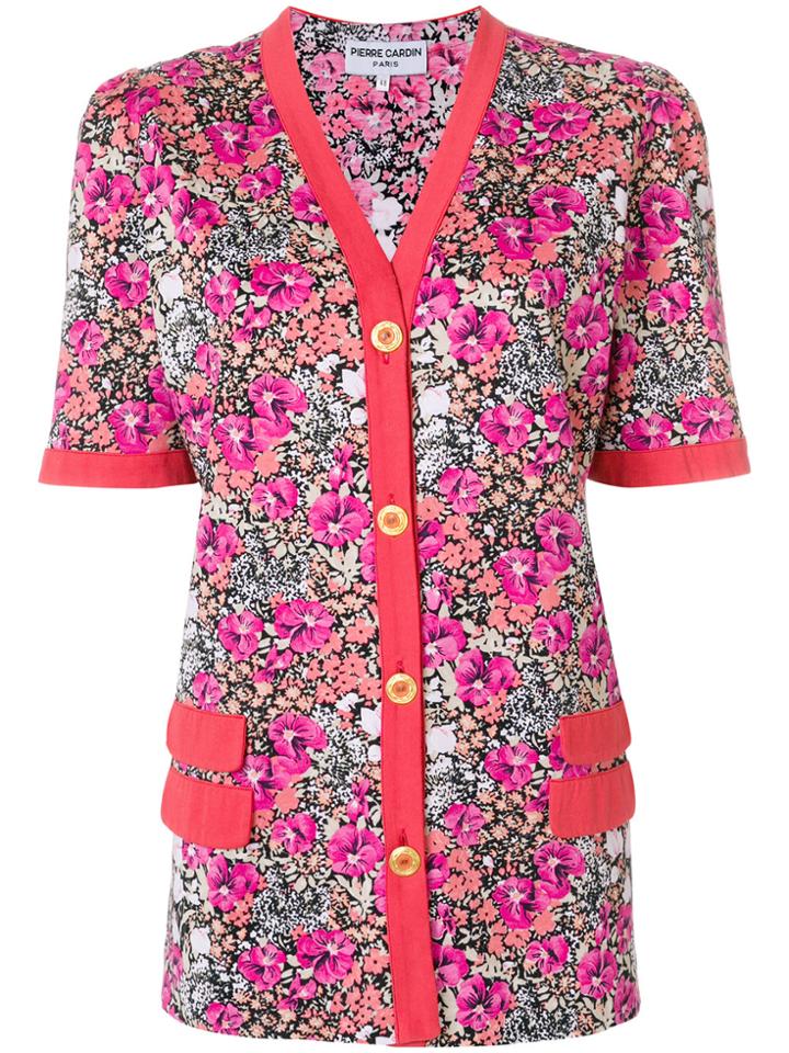 Pierre Cardin Vintage Floral Buttoned Blouse - Multicolour