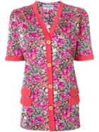 Pierre Cardin Vintage Floral Buttoned Blouse - Multicolour