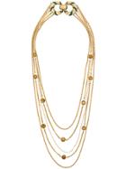 Pierre Cardin Vintage 70's Layered Long Necklace - Metallic