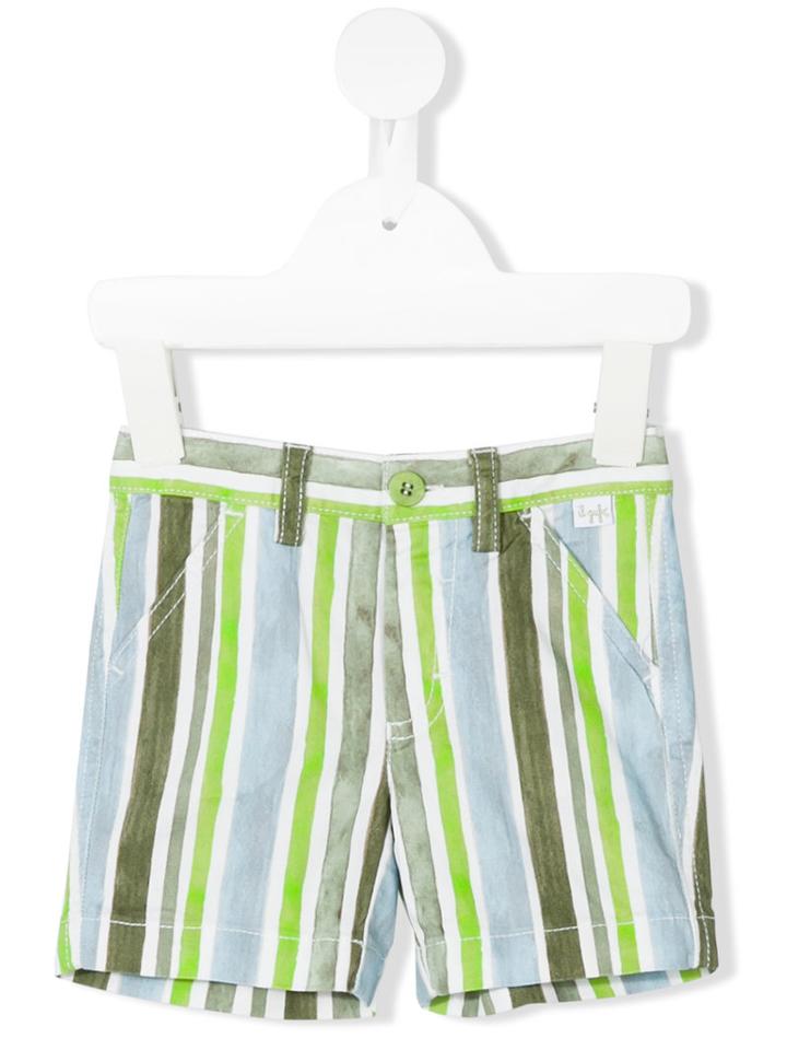 Il Gufo - Striped Shorts - Kids - Cotton/spandex/elastane - 6 Mth, Black