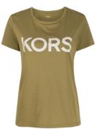 Michael Michael Kors Studded Logo T-shirt - Green