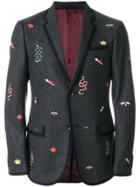 Gucci Embroidered Monaco Jacket - Grey