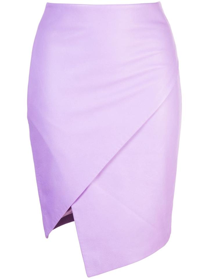 Michelle Mason Wrap Skirt - Purple