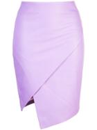 Michelle Mason Wrap Skirt - Purple