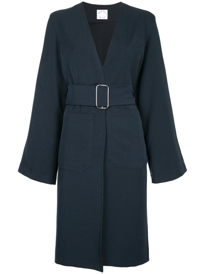 Sincerely, Tommy Oversized Belted Jacket - Blue
