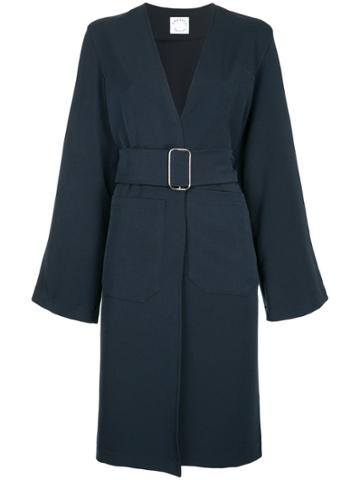Sincerely, Tommy Oversized Belted Jacket - Blue