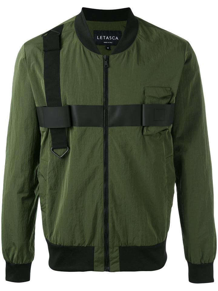 Letasca - Bomber Jacket - Men - Polyamide - L, Green, Polyamide