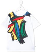Stella Mccartney Kids Paint Stroke Print T-shirt, Boy's, Size: 10 Yrs, White