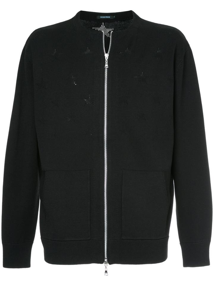 Guild Prime Star Zipped Cardigan - Black