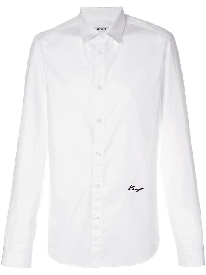 Kenzo - Kenzo Signature Shirt - Men - Cotton/polyester - 44, White, Cotton/polyester