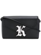 Christopher Kane - Gothic K Devine Shoulder Bag - Women - Calf Leather - One Size, Black, Calf Leather