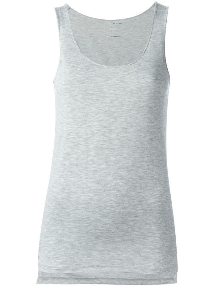 Majestic Filatures Sleeveless Top, Women's, Size: Iv, Grey, Viscose/spandex/elastane