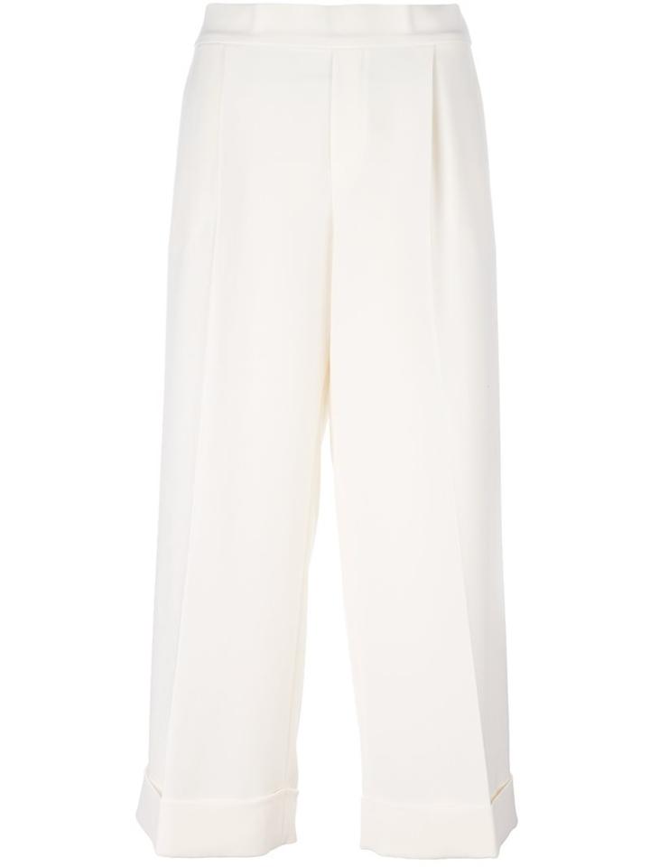 P.a.r.o.s.h. Classic Culottes, Women's, Size: Xs, White, Polyester/spandex/elastane