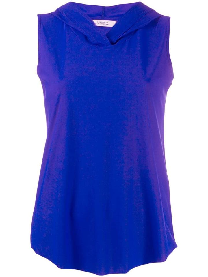 Dorothee Schumacher Hooded Tank Top - Blue