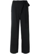 P.a.r.o.s.h. Tie-fastening Palazzo Pants - Black