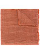 Al Duca D'aosta 1902 Wrap Scarf, Men's, Yellow/orange, Cashmere/linen/flax