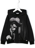 Dolce & Gabbana Kids James Dean Print Hoodie, Boy's, Size: 10 Yrs, Black