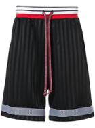 John Elliott Striped Track Shorts - Black