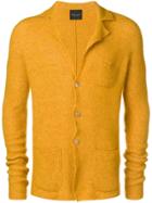 Roberto Collina Ribbed-knit Cardigan - Yellow & Orange