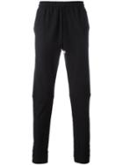 Icosae Drawstring-waist Joggers, Men's, Size: Medium, Black, Cotton/rayon/linen/flax/polyamide