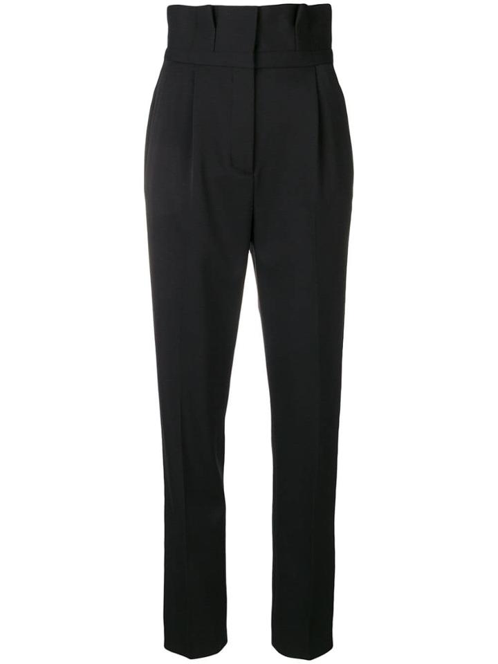Versace High Rise Trousers - Black