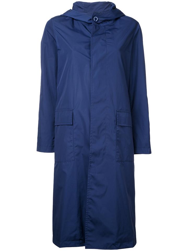 Mackintosh - Button-down Coat - Women - Nylon - 34, Women's, Blue, Nylon