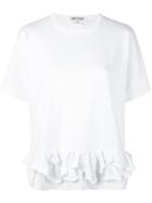 Comme Des Garçons Comme Des Garçons - Ruffle Detail T-shirt - Women - Cotton - M, White, Cotton