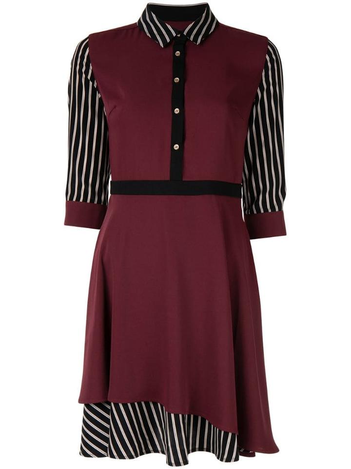 Loveless Contrast Short Dress - Red