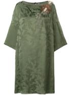 Antonio Marras Floral Flared Mini Dress - Green