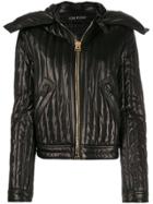 Tom Ford Hooded Biker Jacket - Black