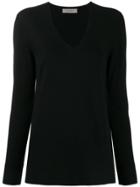 D.exterior Scallop Knit Detail Jumper - Black