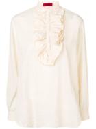 The Gigi Ruffled Blouse - Neutrals