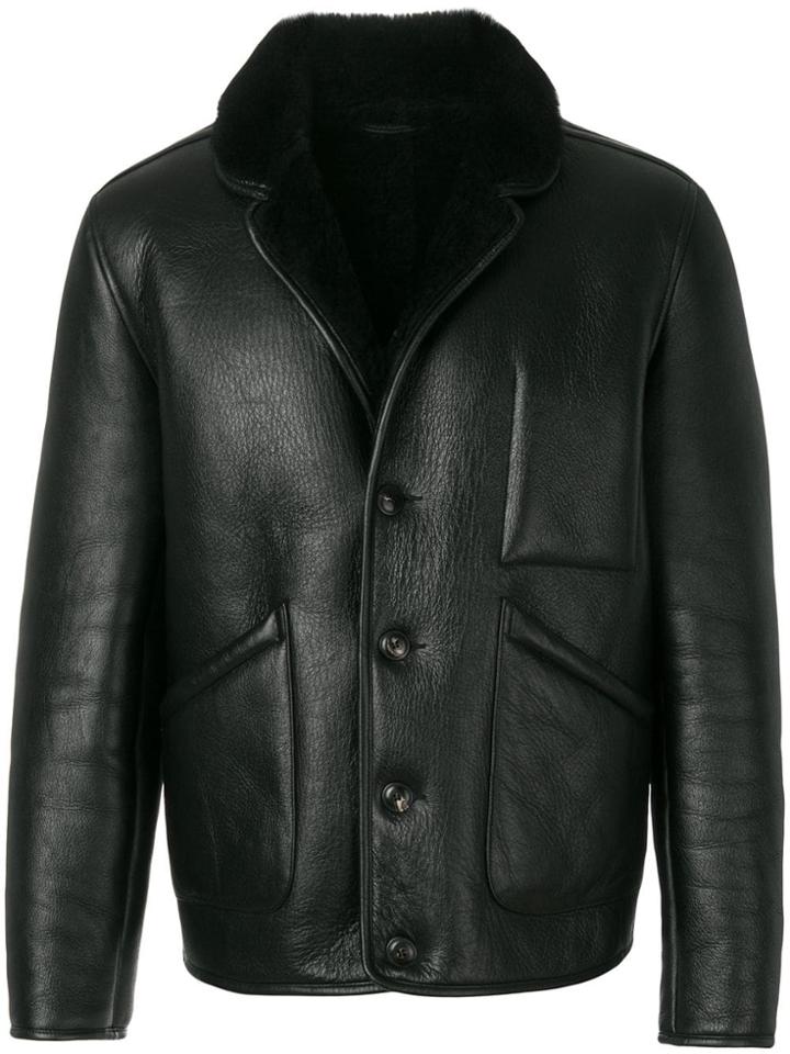 Ymc Shearling Jacket - Black