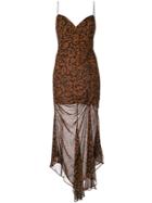 Nicholas Leopard Print Dress - Brown