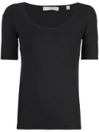 Vince Short-sleeve Fitted Top - Black