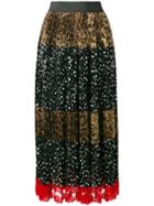 Dolce & Gabbana - Leopard And Dot Print Skirt - Women - Cotton/polyamide/polyester - 40, Women's, Black, Cotton/polyamide/polyester