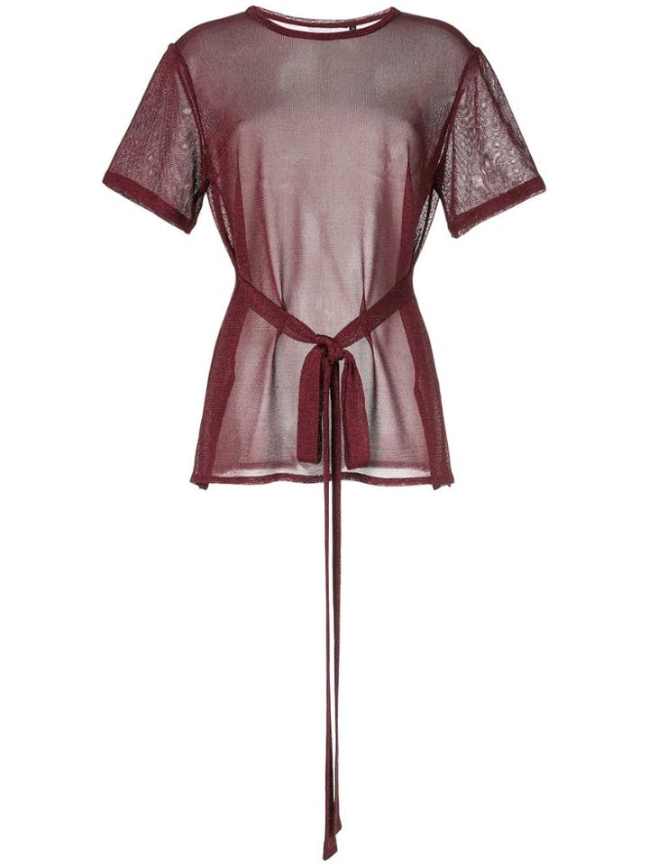 Kacey Devlin Motion Metallic Top - Red