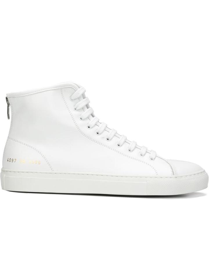 Common Projects Hi-top Sneakers, Women's, Size: 6, White, Leather