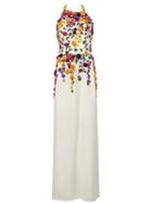 Oscar De La Renta Embellished Gown