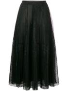 Marco De Vincenzo Tulle Midi Skirt - Black