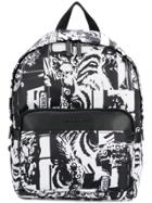 Versace Jeans Graphic Print Backpack - Black