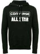 Converse All Star Logo Print Hoodie - Black