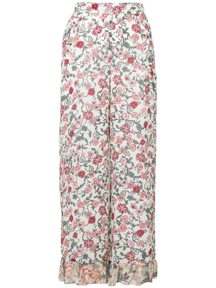 See By Chloé - Floral Palazzo Pants - Women - Silk/viscose - 40, Silk/viscose