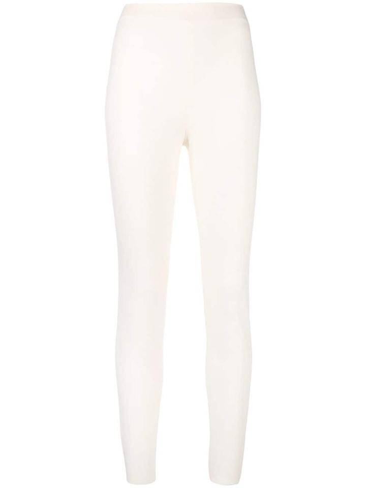 Pierantoniogaspari Plain Skinny Trousers - White
